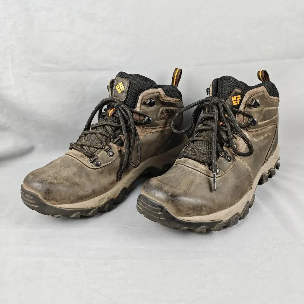 Columbia Boots Mens Size 7.5 Brown Leather Waterproof Hiking Chukka BM3970-231